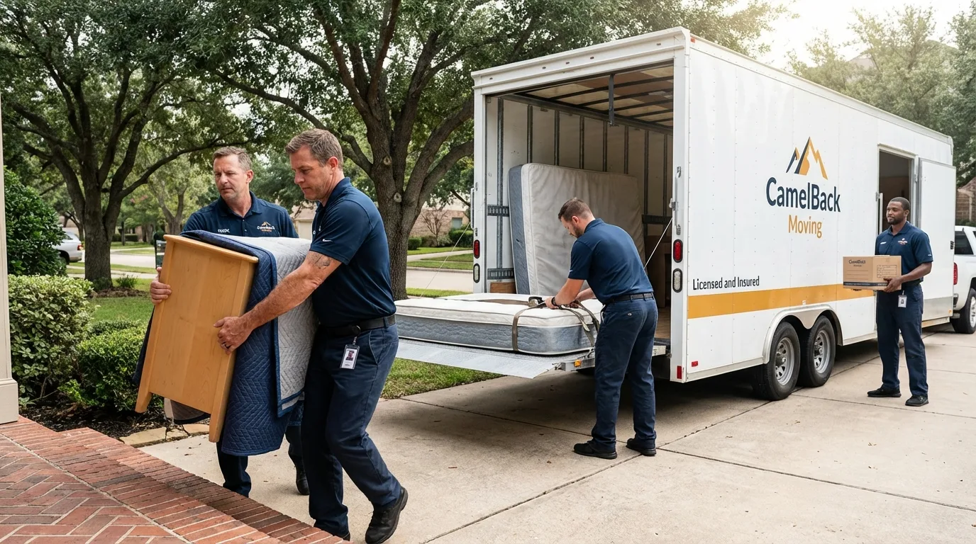 Crew loading residential truck for cross-state move from Prestonsburg, KY